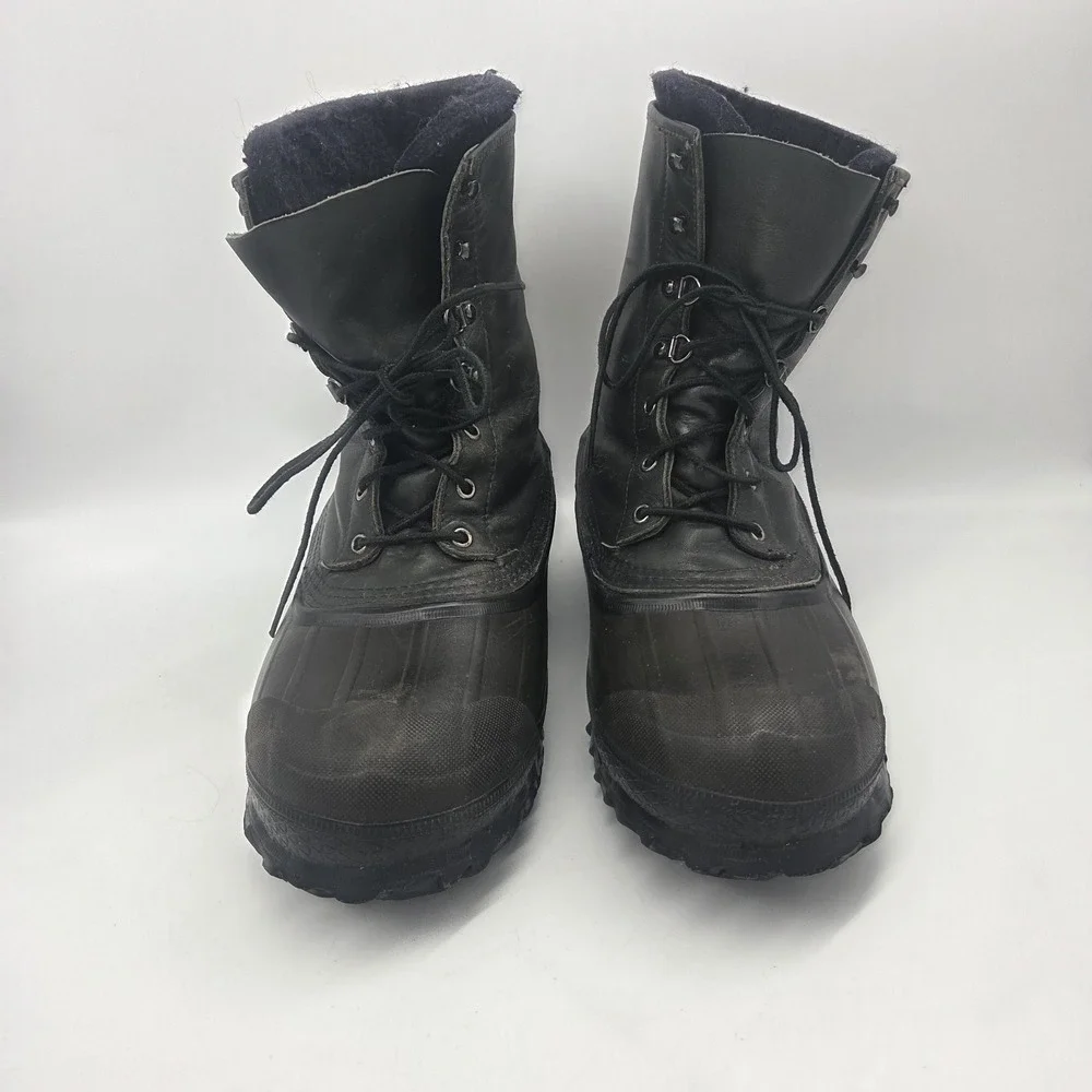 LaCrosse Iceman Leather Rubber Insulated Lined Winter Fishing Boots - Men's 11